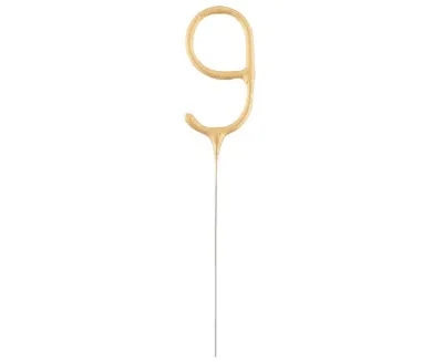 Свічка бенгальська "Цифра 9" (H-6 см)