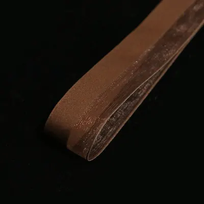Стрічка "Однотон+органза" 2,6 см * 20 yds 152 BROWN